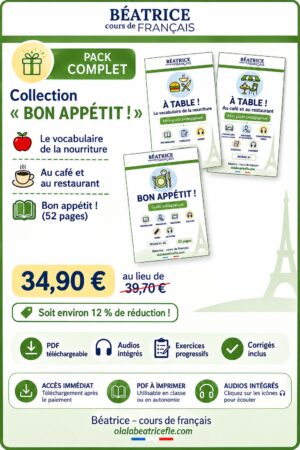 Portada del Pack completo Bon Appétit ! de Olala Béatrice FLE