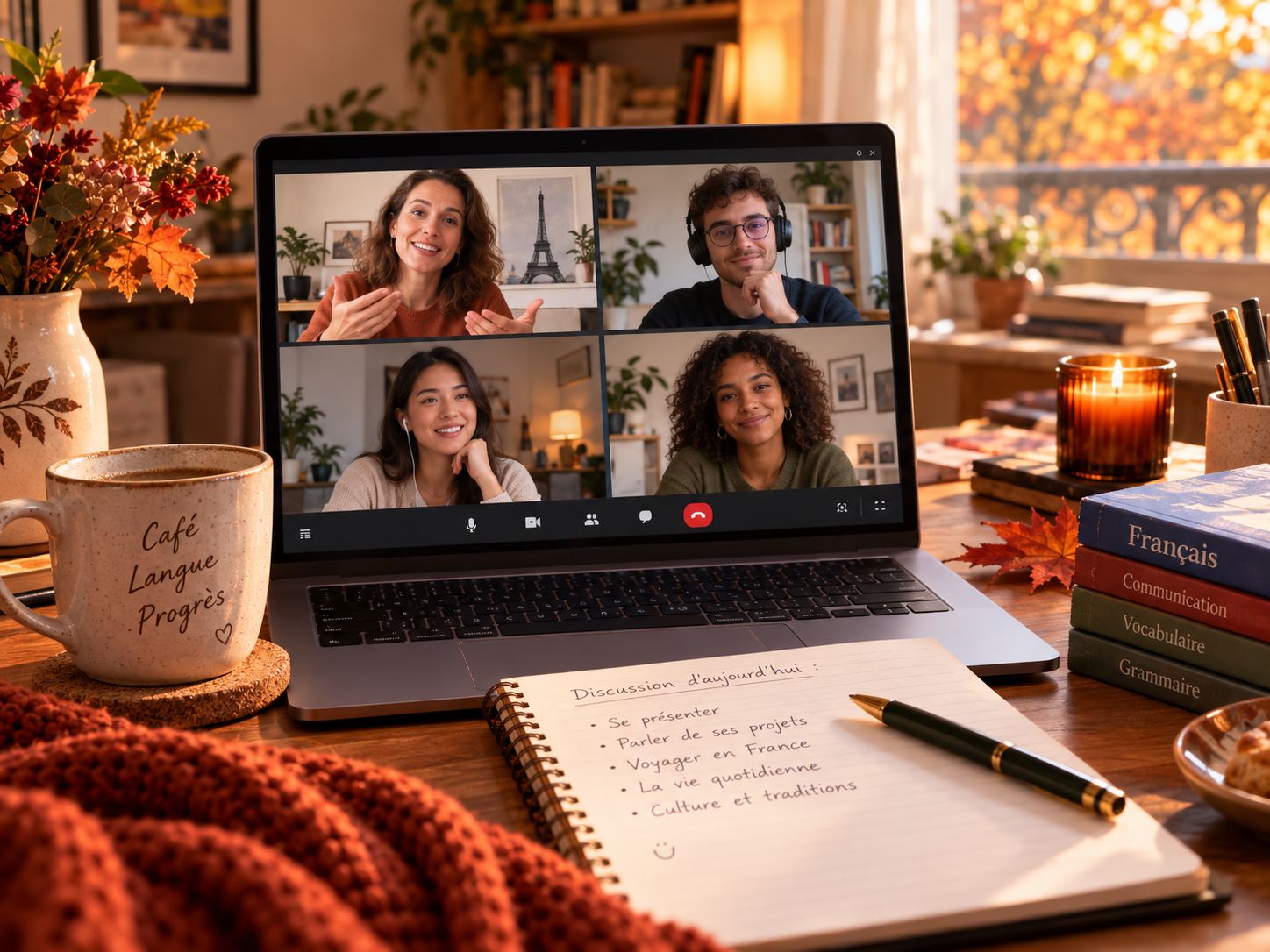 Clases de conversación en francés online para ganar fluidez